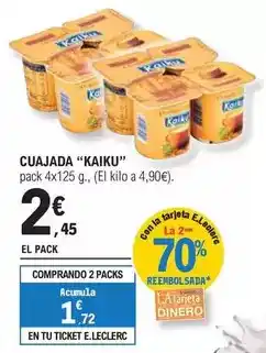 E.Leclerc Kaiku - cuajada oferta