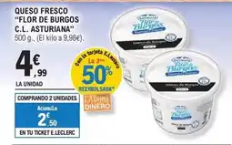 E.Leclerc Flor de burgos - queso fresco oferta