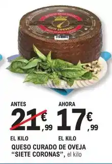 E.Leclerc Coronas - queso curado de oveja oferta