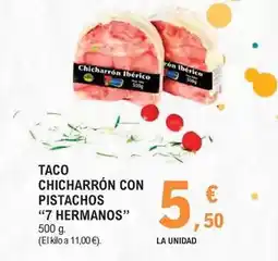 E.Leclerc Taco chicharron con pistachos oferta