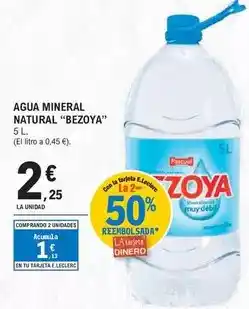 E.Leclerc Bezoya - agua mineral natural oferta