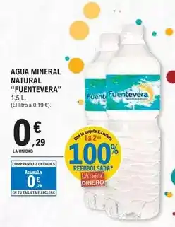 E.Leclerc Fuentevera - agua mineral natural oferta