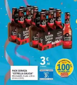 E.Leclerc Estrella galicia - pack cerveza oferta
