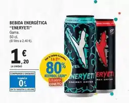E.Leclerc Eneryeti - bebida energética oferta