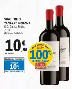 E.Leclerc Anaya - vino tinto oferta