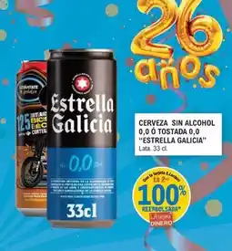 E.Leclerc Estrella galicia - cerveza sin alcohol 0,0 tostada 0,0 oferta