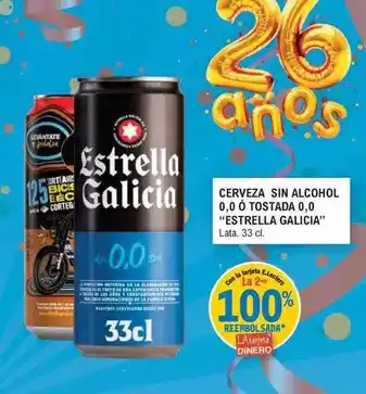 E.Leclerc Estrella galicia - cerveza sin alcohol 0,0 tostada 0,0 oferta