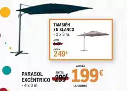 E.Leclerc Blanco - parasol excentrico oferta