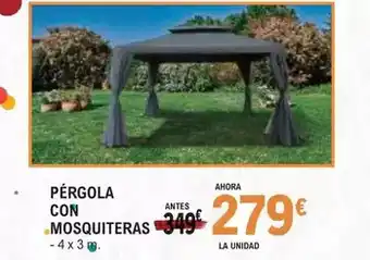 E.Leclerc Pergola con mosquiteras oferta