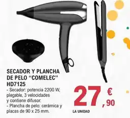 E.Leclerc Comelec - secador y plancha de pelo oferta