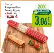 Masymas Argal - chorizo pamplona extra dulce o picante oferta