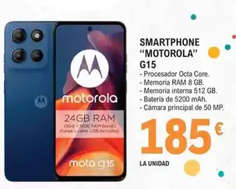 E.Leclerc Motorola - smartphone g15 oferta