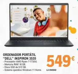 E.Leclerc Dell - ordenador portátil inspiron 3535 oferta
