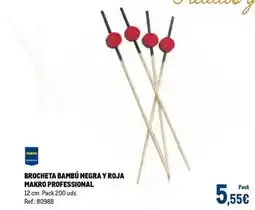Makro Makro - brocheta bambu negra y roja oferta