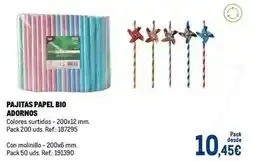 Makro Bio - pajitas papel bio adornos oferta