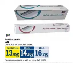 Makro Aro - papel aluminio oferta