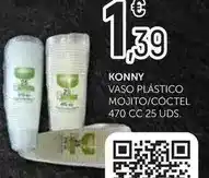 Comerco Cash & Carry Konny - vaso plastico mojito/coctel oferta