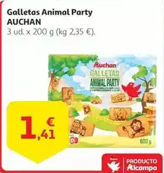 Alcampo Auchan - galletas animal party oferta