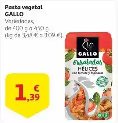 Alcampo Gallo - pasta vegetal oferta