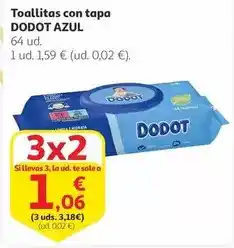 Alcampo Dodot - azul toallitas con tapa oferta