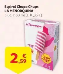 Alcampo La menorquina - espiral chupa chups oferta