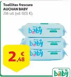Alcampo Auchan - baby toallitas frescura oferta