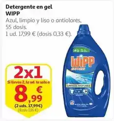 Alcampo Wipp - detergente en gel oferta