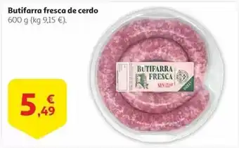 Alcampo Butifarra fresca de cerdo oferta