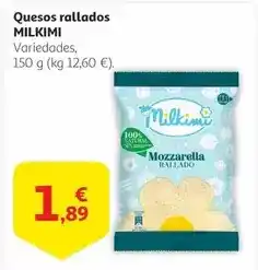 Alcampo Milkimi - quesos rallados oferta