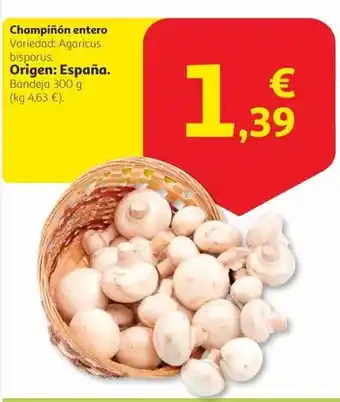Alcampo Origen - champiñón entero oferta