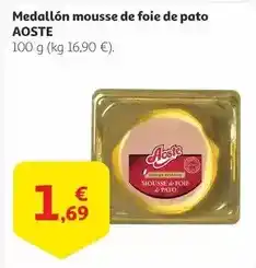 Alcampo Aoste - medallon mousse de foie de pato oferta
