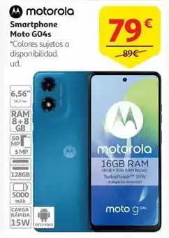 Alcampo Motorola - smartphone moto go4s oferta