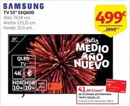 Alcampo Samsung - tv 55 55q60d oferta