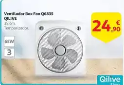 Alcampo Qilive - ventilador box fan q6835 oferta