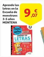 Alcampo El corte inglés - aprende las letras en la escuela de monstruos oferta