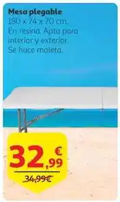 Alcampo Mesa plegable oferta