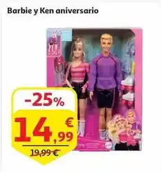 Alcampo Barbie - y ken aniversario oferta