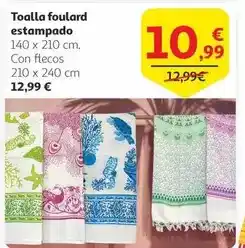 Alcampo Toalla foulard estampado oferta