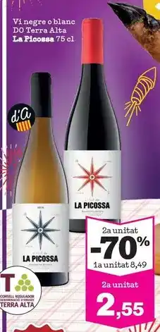Sorli La picossa - vi negro o blanco do tierra alta oferta
