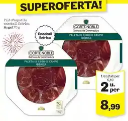 Sorli Argal - plat d'espatlla enceball iberica oferta