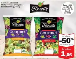 Sorli Florette - amanida gourmet mediterrània o original oferta