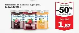 Sorli La fageda - melmelada de maduixa, agua o pera oferta