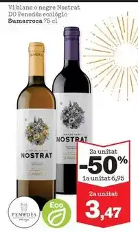 Sorli Sumarroca - vi blanco o negre do penedes ecologic oferta