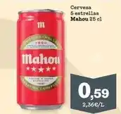 Sorli Mahou - cervesa 5 estrellas oferta