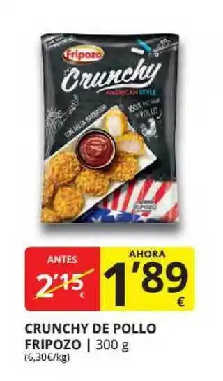 Supermercados MAS Fripozo Crunchy De Pollo 300g oferta