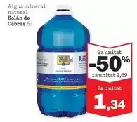 Sorli Solán de cabras - aigua mineral natural oferta