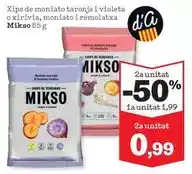 Sorli Mikso - xips de moniato taronja i violeta o xirivia oferta