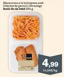 Sorli Sorli - macarrons a la bolonyesa amb llibrets de pernil i formatge oferta