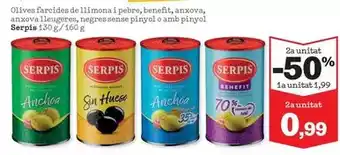 Sorli Serpis - olives farcides de llimona i pebre oferta