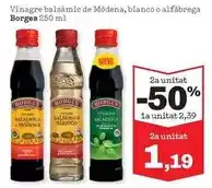 Sorli Borges - vinagre balsamic de modena/ bianco o alfabrega oferta